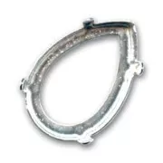 Engaste PureCrystal 4327 pera 30x20 mm plateado