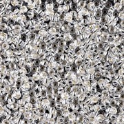 Cuentas Rocalla Miyuki 11/0 1 - Crystal Silver Lined x100 g