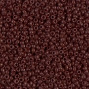 Cuentas Rocalla Miyuki 11/0 409 - Chocolate opaco x 100 g