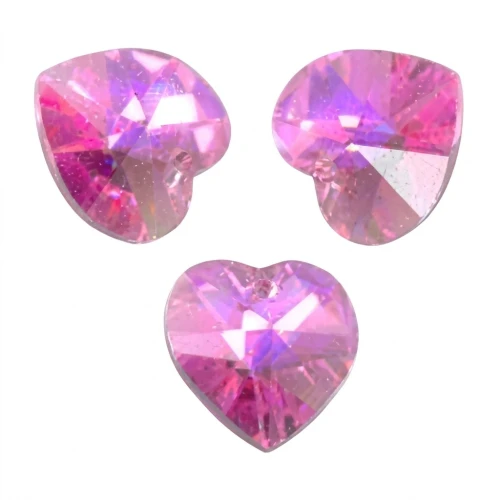 Corazones PureCrystal 6228 Rose AB 10,3x10 mm x6