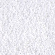 Cuentas Rocalla Miyuki 15/0 402F - Blanco opaco mate x 100 g