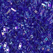 Miyuki Quarter Tila Beads 5x1.2x1.9 mm QTL-177 -  Transparent Cobalt AB x10g