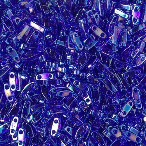 Miyuki Quarter Tila Beads 5x1.2x1.9 mm QTL-177 - Transparent Cobalt AB x10g