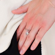 Anillo fino con diseño cerrado - Talla 57 - Acero inoxidable 304 x1
