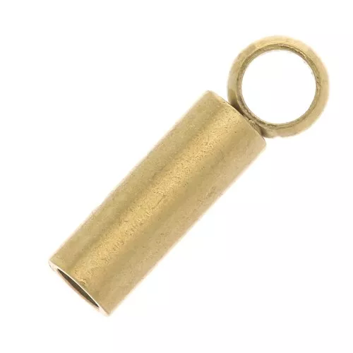 Puntas de cordón de 1mm - Acero inoxidable 303 Oro x4