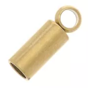 Puntas de cordón de 2mm - Acero inoxidable 303 Oro x4