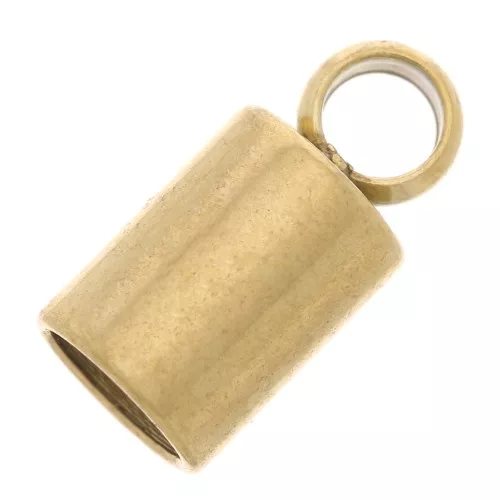 Puntas de cordón de 3 mm - Acero inoxidable 303 Oro x4