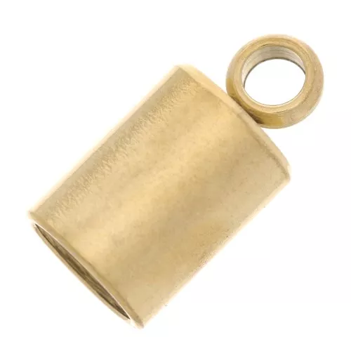 Puntas de cordón de 4mm - Acero inoxidable 303 Oro x4
