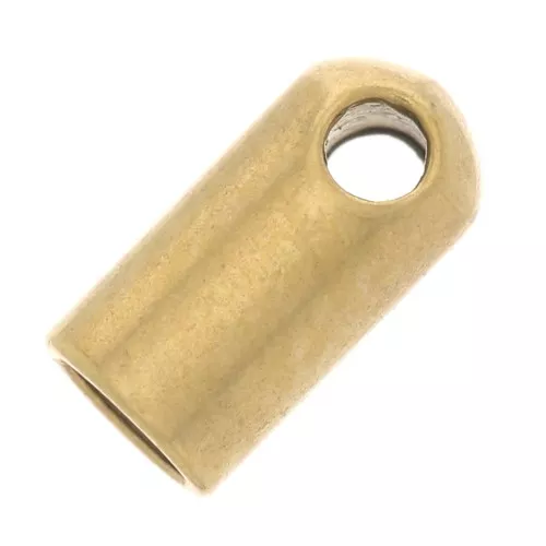 Puntas de cordón de acero inoxidable 303 de 2 mm de oro x4
