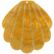 Colgante de concha de acetato 45x43 mm - Perla Ocre x1|raw }}