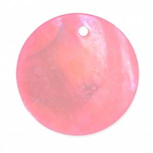 Lote de 20 Cequies fino de Nácar 20 mm Rosa