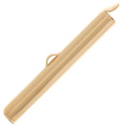 Terminal Miyuki y punta para tejer Delica 35 mm -chapado de oro 3 micras