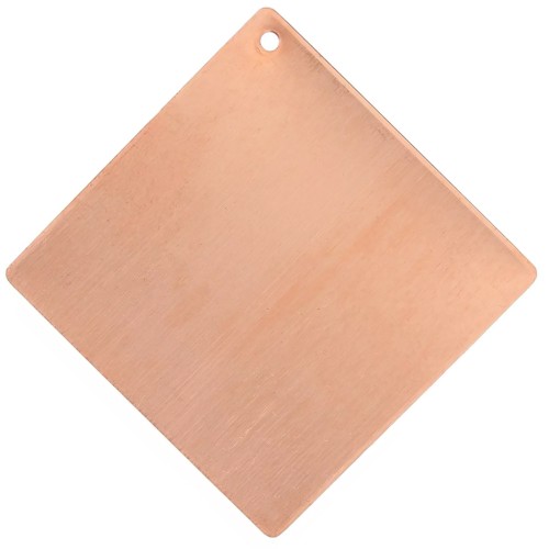 Colgante diamante 55 mm para polvo de cobre sobreglaseado x1