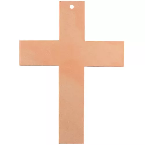Colgante en forma de cruz 73x53 mm para polvo de sobreesmalte Efcolor en cobre x1