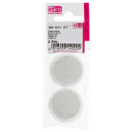 Boquillas de tamiz de 36 mm para polvo de esmalte de cobertura, 25 ml x 2