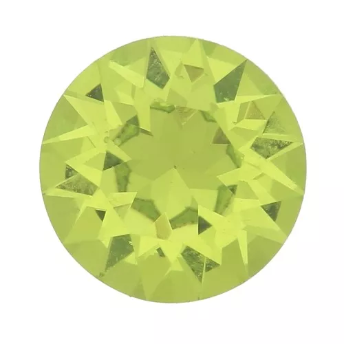 Cabujón de cristal puro 1088 6 mm - Verde cítrico x1
