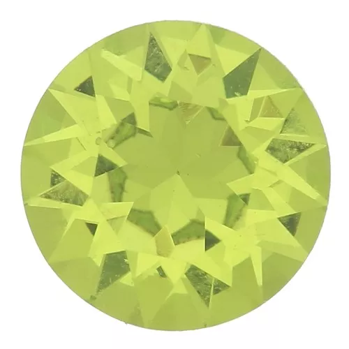 Cabujón de cristal puro 1088 8 mm - Verde cítrico x1