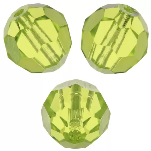 Perla redonda PureCrystal 5000 8 mm - - Verde cítrico x1