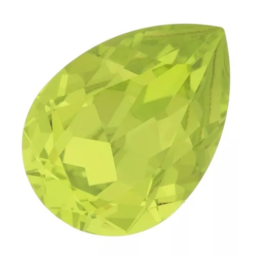 Cabujón PureCrystal 4320 14x10 mm - Verde cítrico x1