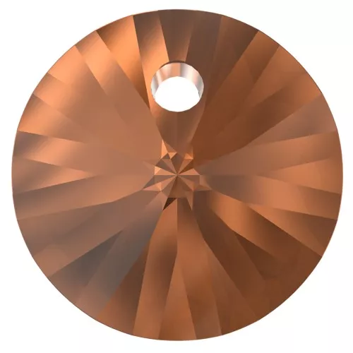 Colgante PureCrystal 6428 8 mm - Smoked Amber x1