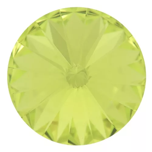 Cabujón PureCrystal 1122 Rivoli 10 mm - Verde cítrico x1