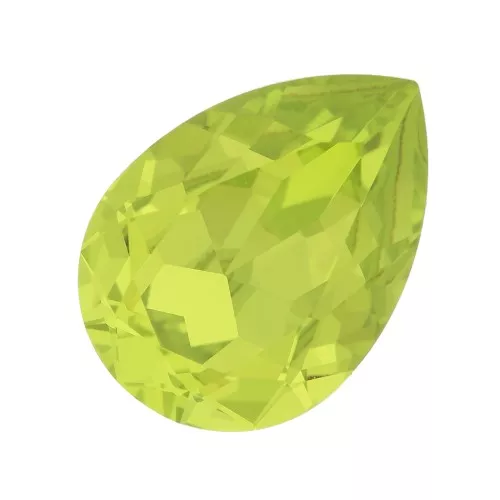 Cabujón PureCrystal 4320 8x6 mm - Verde cítrico x1