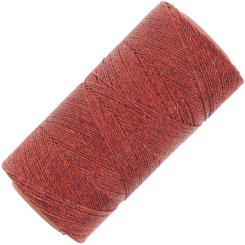 Bobina de hilo encerado Linhasita para micro macramé 0.5 mm - Cobre x335m