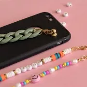 Remaches con anilla 9x8 mm para carcasas de móviles y bolsos - Dorado x4