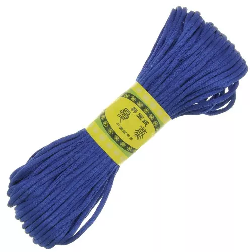 Cordón de cola de rata de poliéster de 2 mm - Azul real x20m
