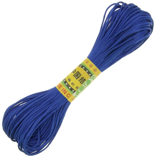 Cordón de cola de rata poliéster de 1,5 mm - Azul real x20m de p