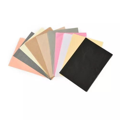 Surtido de papeles de seda lisos - Beige - Gris x100