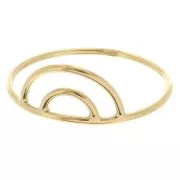 Anillo de doble arco fino - Talla 49 - Gold Filledx1