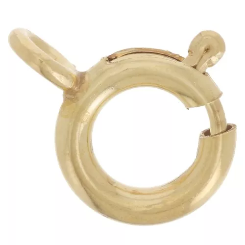 Cierres con anilla cerrada 8 mm - Oro laminado x30