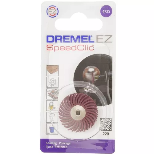 DREMEL® EZ SpeedClic: Cepillo abrasivo fino - grano 220 (473S) x1