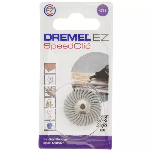 DREMEL® EZ SpeedClic: Cepillo abrasivo fino - grano 120 (472S) x1