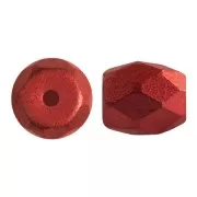 Cuentas de cristal Baros® de Puca® 6x5 mm Red Metallic Mat x10g