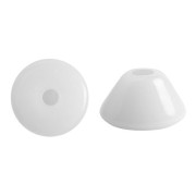 Cuentas de cristal Konos® de Puca® 4x2 mm Opaque White x10g|raw }}