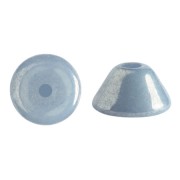 Cuentas de cristal Konos® de Puca® 4x2 mm Opaque Blue Ceramic Look x10g|raw }}