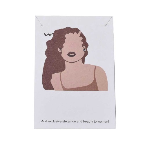 Juego de 20 tarjetas porta-joyas 9x6 cm - Pendientes y collares - Mujer