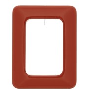 Colgante rectangular de resina opaca 45x35 mm - Terracota x1|raw }}