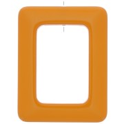 Colgante rectangular de resina opaca 45x35 mm - Mostaza x1|raw }}
