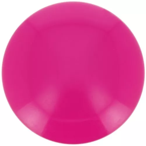 Cabujón redondo de resina opaca 18 mm - Fucsia x1