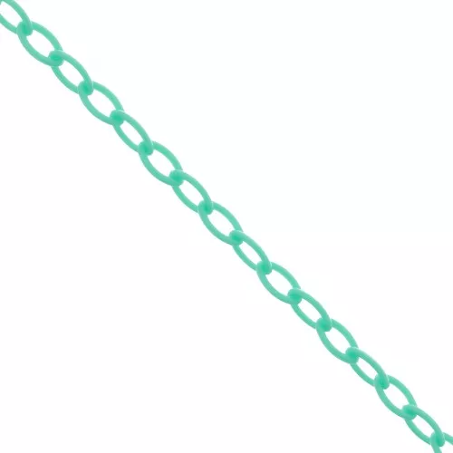 Cadena de plástico Forçat 7,4 mm - Azul laguna x39cm