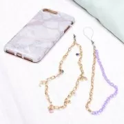 Cadena de plástico Forçat 7,4 mm - Azul laguna x39cm