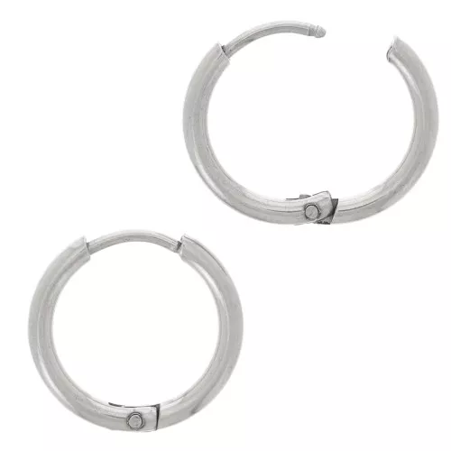 Dormeuses redondos criollos 16 mm - Acero inoxidable 304L x2