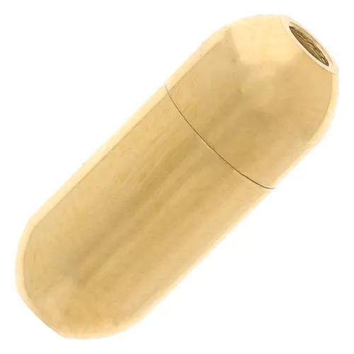 Cierre magnético de 15 mm para cordón de 2 mm - Acero inoxidable dorado 304 x1
