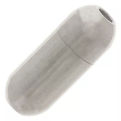 Cierre magnético de 15 mm para cordón de 2 mm - acero inoxidable 304 x1