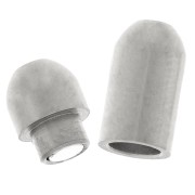 Cierre magnético de 15 mm para cordón de 2 mm - acero inoxidable 304 x1