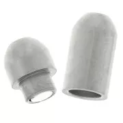 Cierre magnético de 15 mm para cordón de 2 mm - acero inoxidable 304 x1