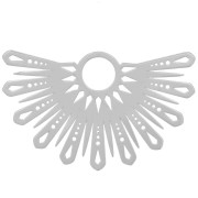 Colgante étnico medio sol 15x25 mm - excluido Perles&Co - Chapado en plata fina|raw }}